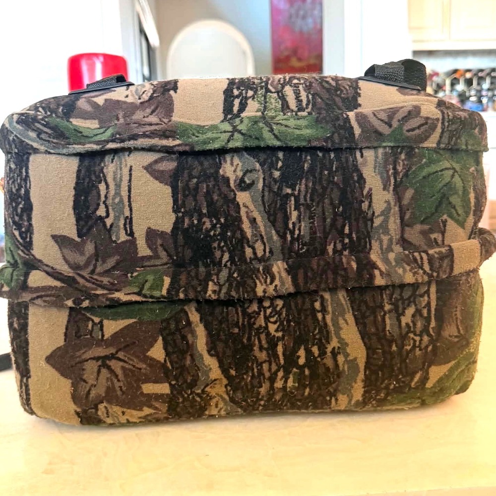 Packs Plus Co Eugene Oregon Camo Hunting Backpack Tree Bark Fleece Vintage